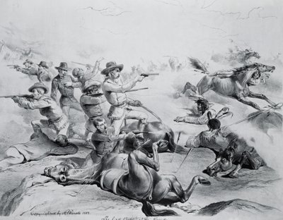 The Last Battle of General Custer, 25th June 1876 by American School